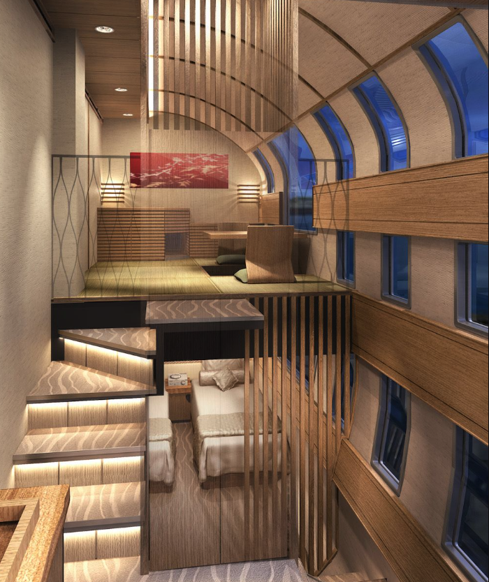 travel japan in luxury with its cruise train