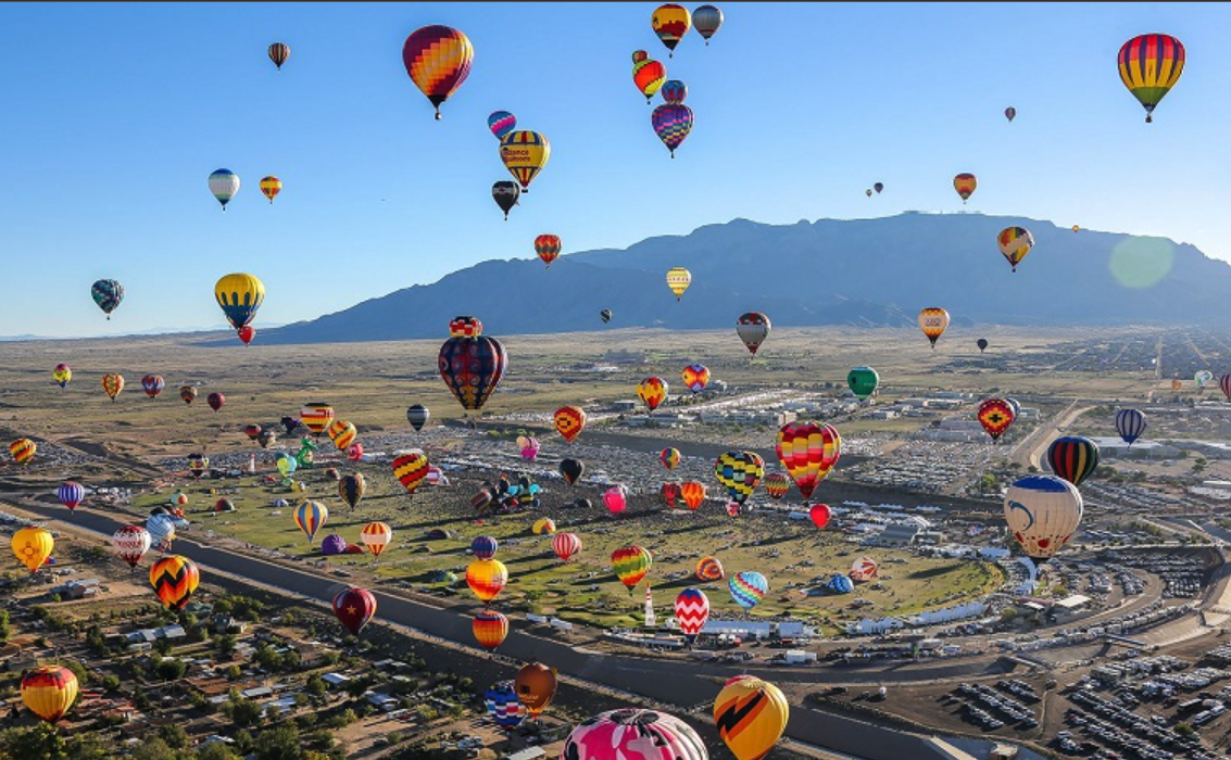 Alberqueque Balloon Fiesta visit with private tour US service far odyssey. from luxury, culture history we have it all